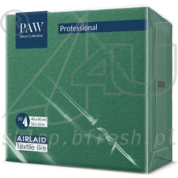 Serwetki flizelinowe 40x40 cm Zielone 50 szt PAW