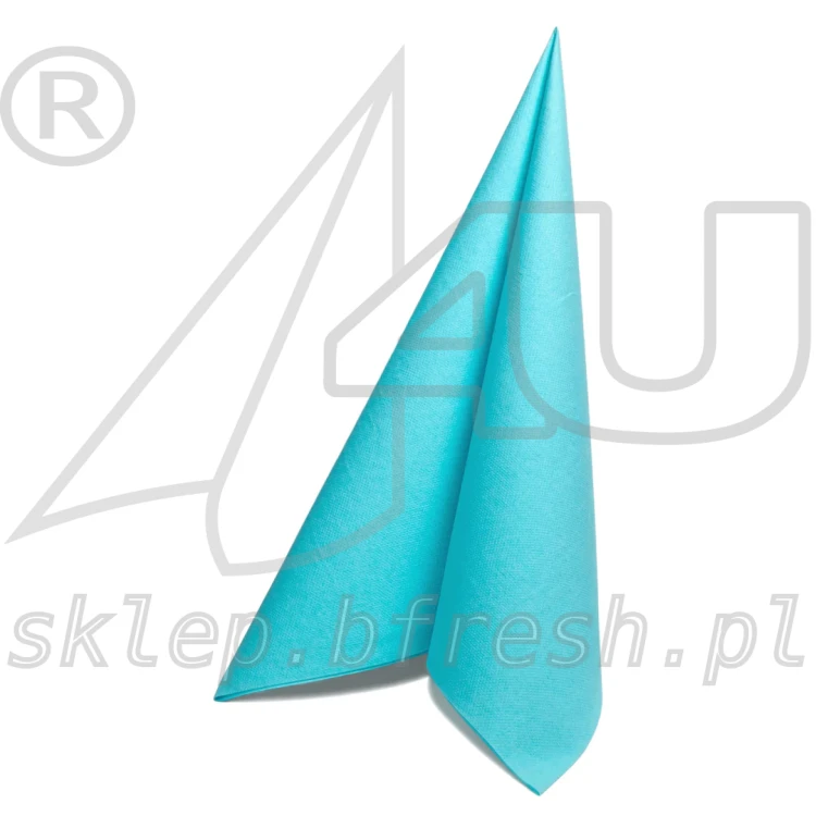 Serwetki flizelinowe Airlaid Duni 40 × 40 cm miętowobłękitne