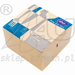 Serwetki papierowe 40x40 cm 3w Ecru 100 szt AHA