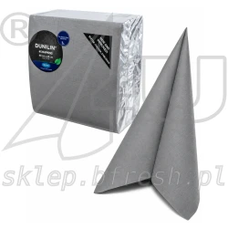 Serwetki flizelinowe Dunilin 40x40 cm Szare 45 szt