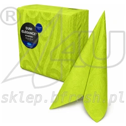 Serwetki flizelinowe tłoczone Duni Elegance Lily 40x40 cm Kiwi 40 szt