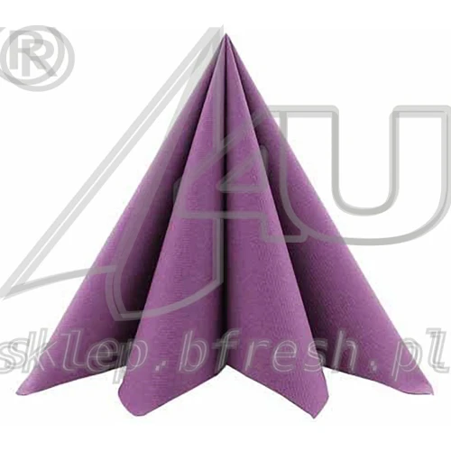 Serwetki flizelinowe Airlaid Mank 40 x 40 cm fioletowe - ametystowe 50 szt