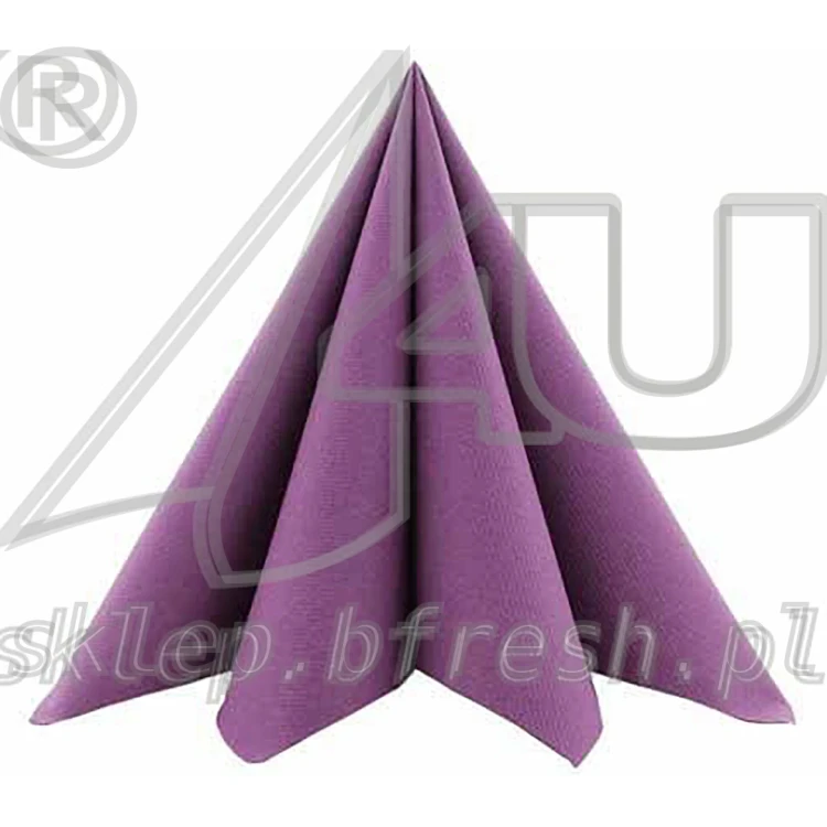 Serwetki flizelinowe Airlaid Mank 40 x 40 cm fioletowe - ametystowe 50 szt