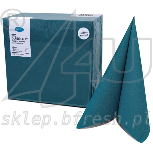 Serwetki flizelinowe Airlaid Bio-Dunisoft 40 × 40 cm morskie 60 szt