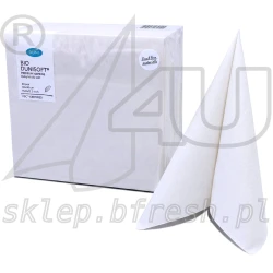 Serwetki  flizelinowe Bio-Dunisoft 40 x 40 cm Białe 60 szt