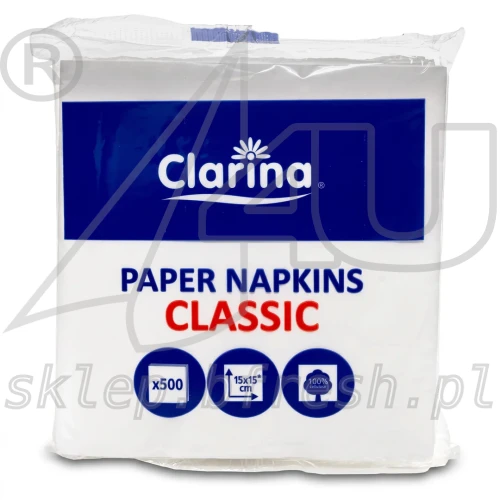 Serwetki gastronomiczne Clarina 15 x 15 cm proste 500 szt