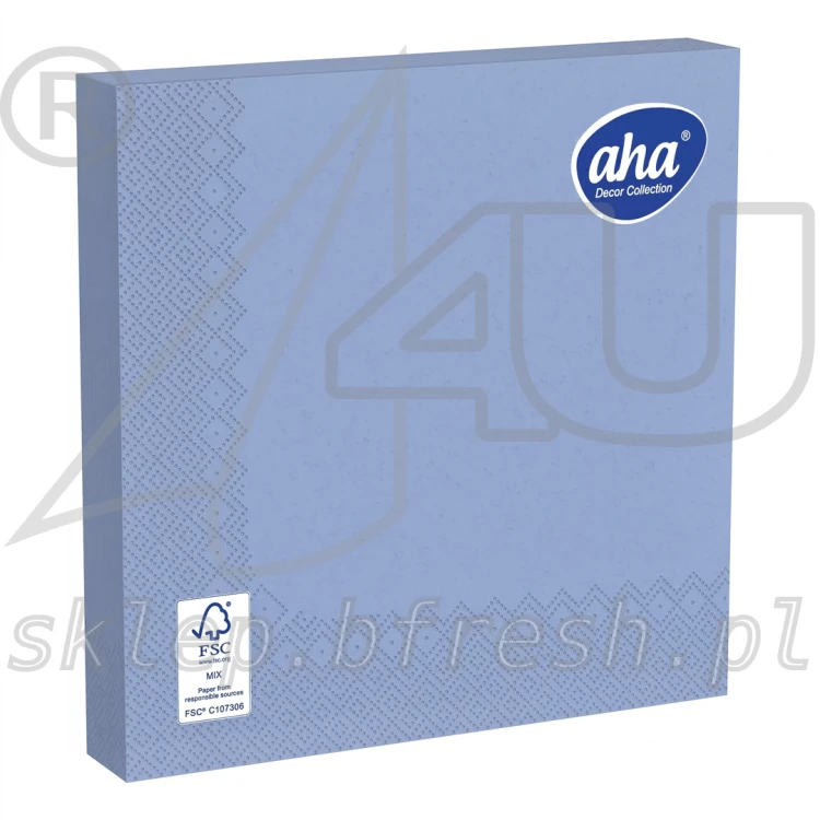 Serwetki papierowe AHA 33 x 33 cm 3w sky blue 20 szt