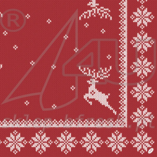 Serwetki na Boże Narodzenie i Wigilię 40 x 40 cm Knitted Traditions Duni