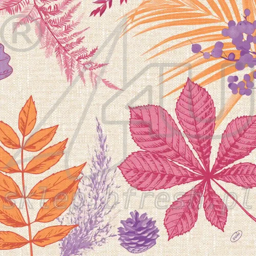 Serwetki z motywem jesiennym Bright Autumn Duni