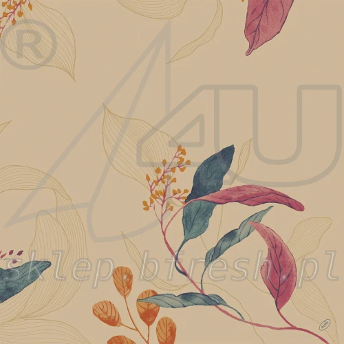 Serwetki flizelinowe Bio Dunisoft 40x40 cm Glowy Leaves 60 szt