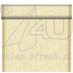 Bieżnik flizelinowy Duni Rich Damast Kremowy 40 cm × 24 m
