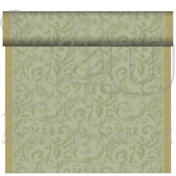 Bieżnik flizelinowy Duni Rich Damast Pistacja 40 cm × 24 m