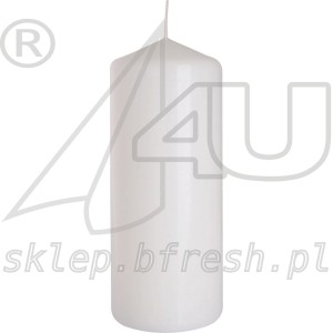 ŚWIECA BRYŁOWA PIEŃKOWA BIAŁA 150/60 mm BISPOL 6 SZT.