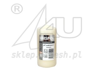 ŚWIECE bryłowe pieńkowe ECRU KREMOWE 100/50 mm 8 SZT. BISPOL